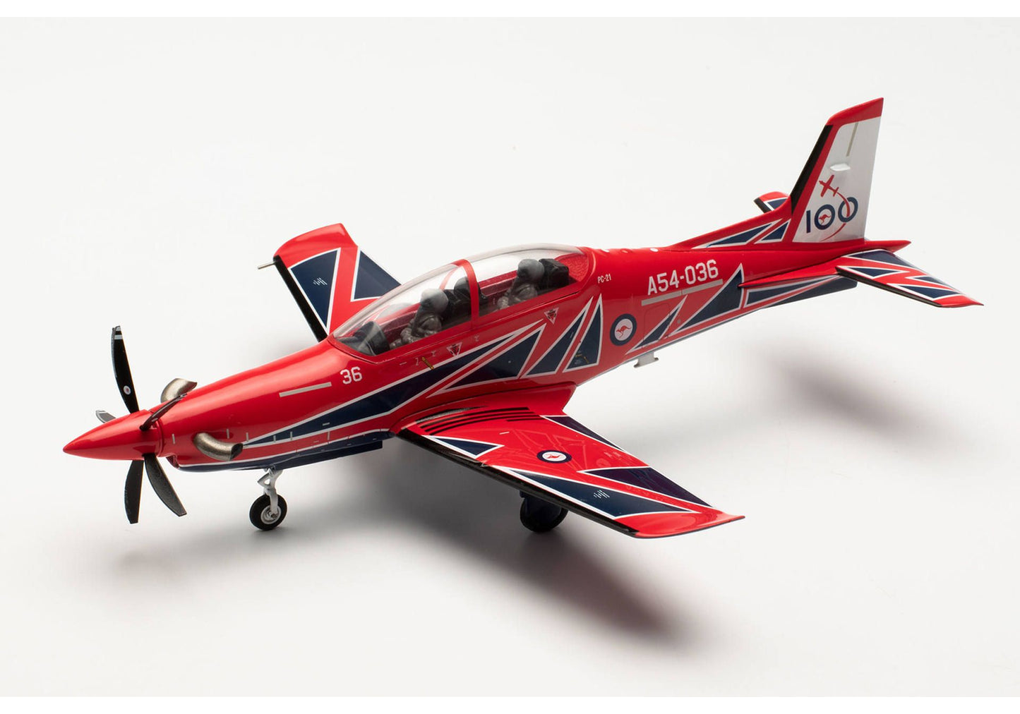 1/72 Royal Australian Air Force Pilatus PC-21 Roulettes Aerobatic Team "RAAF 100"A54-036