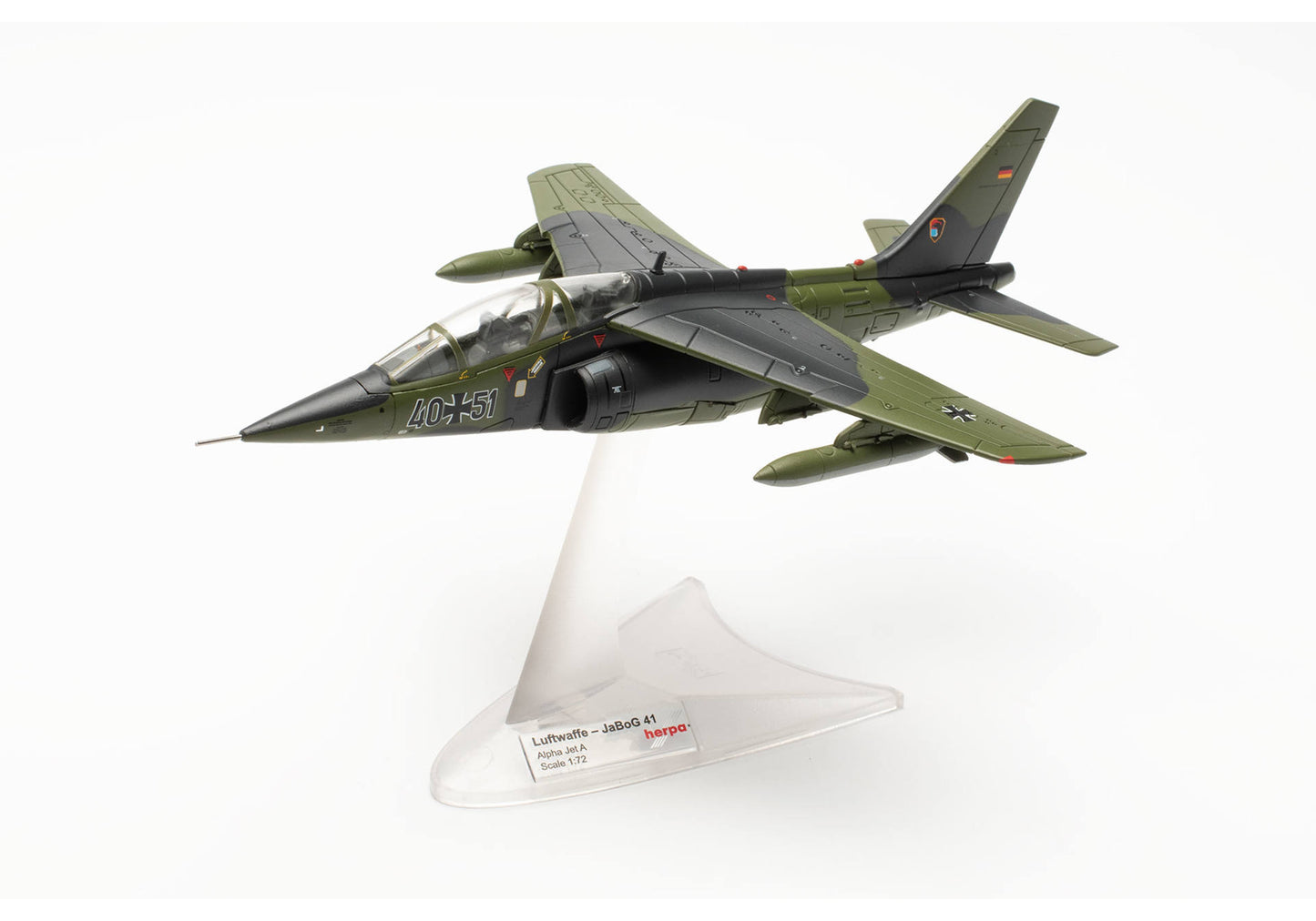 1/70 Luftwaffe Alpha Jet A Fighter-Bomber Wing 41 (JaBoG 41) Husum Air Base 40+51