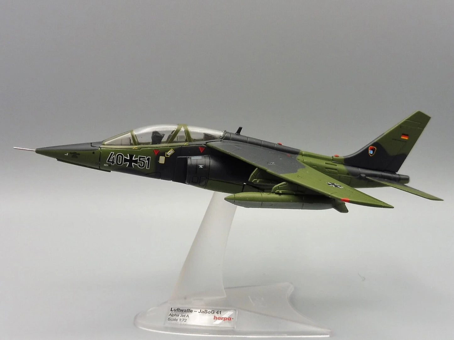 1/70 Luftwaffe Alpha Jet A Fighter-Bomber Wing 41 (JaBoG 41) Husum Air Base 40+51