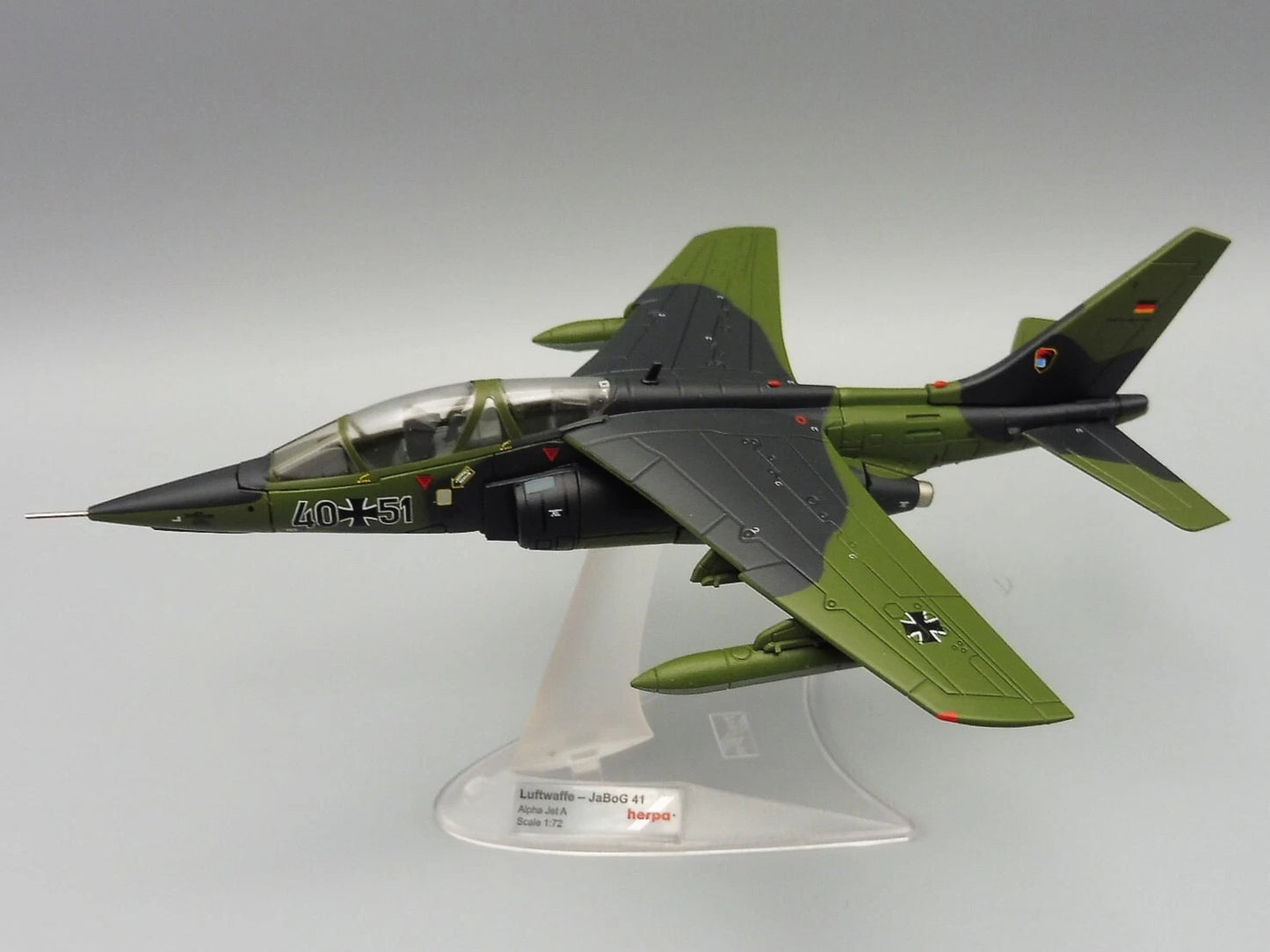 1/70 Luftwaffe Alpha Jet A Fighter-Bomber Wing 41 (JaBoG 41) Husum Air Base 40+51