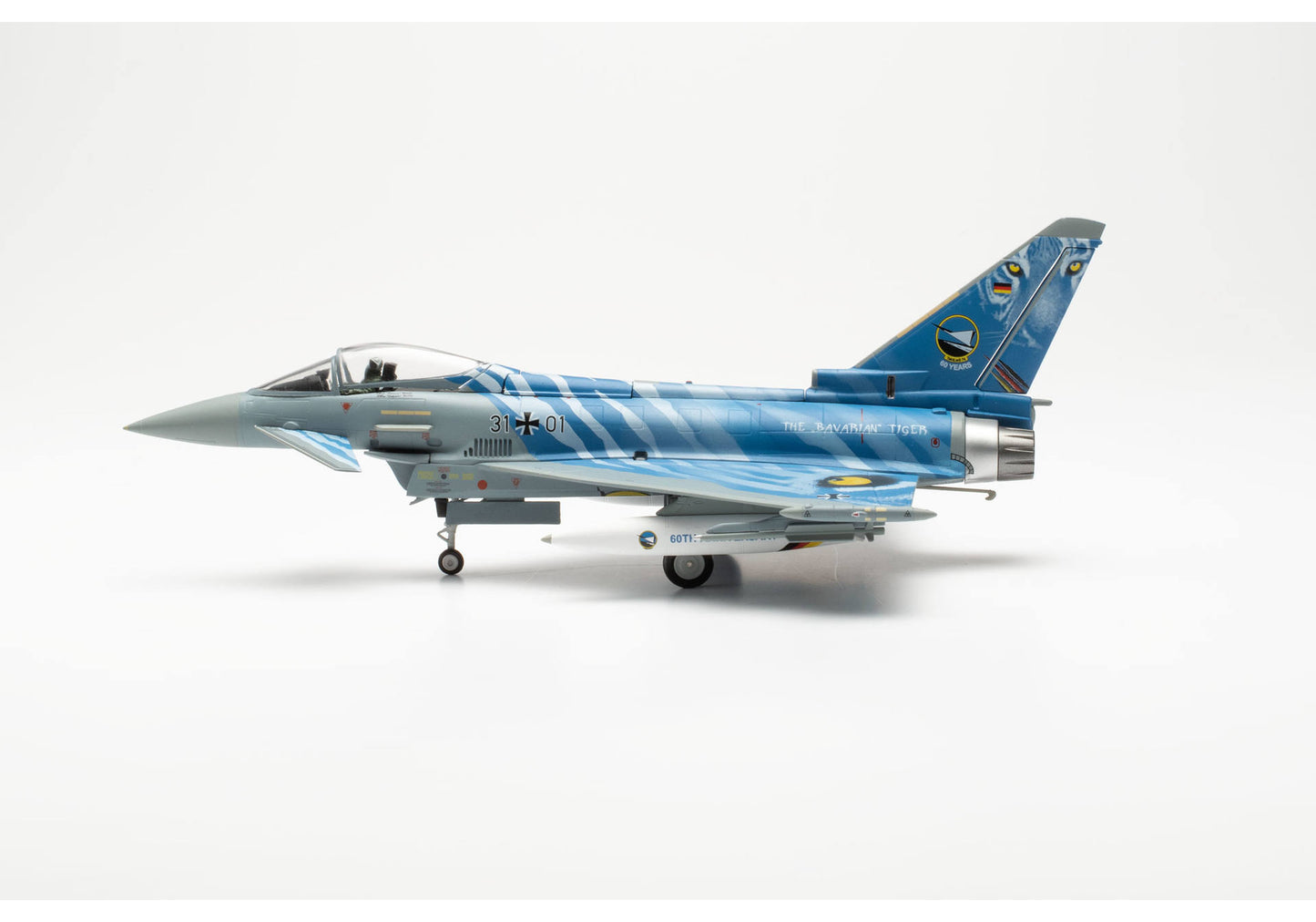 1/72 Luftwaffe Eurofighter Typhoon TaktLwG 74 "Bavarian Tigers" Nörvenich Air Base 60th Anniversary 31+01