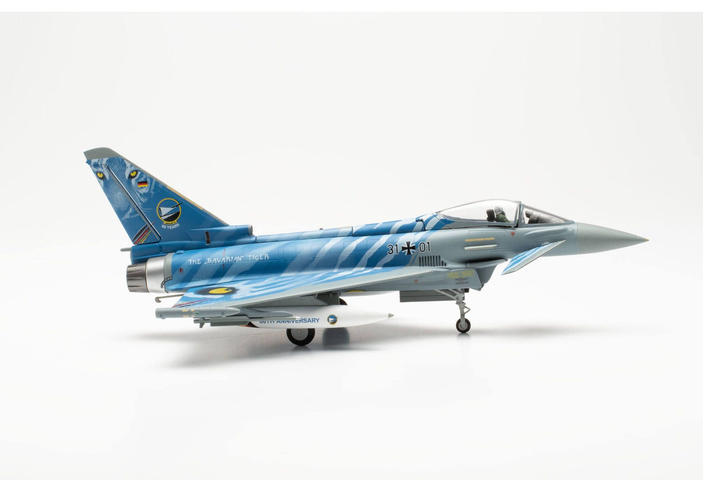 1/72 Luftwaffe Eurofighter Typhoon TaktLwG 74 "Bavarian Tigers" Nörvenich Air Base 60th Anniversary 31+01