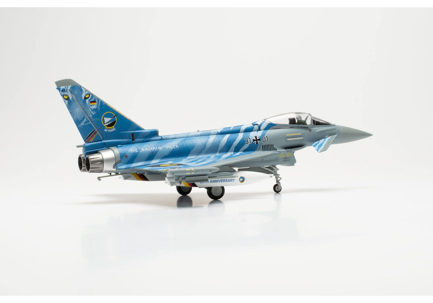 1/72 Luftwaffe Eurofighter Typhoon TaktLwG 74 "Bavarian Tigers" Nörvenich Air Base 60th Anniversary 31+01
