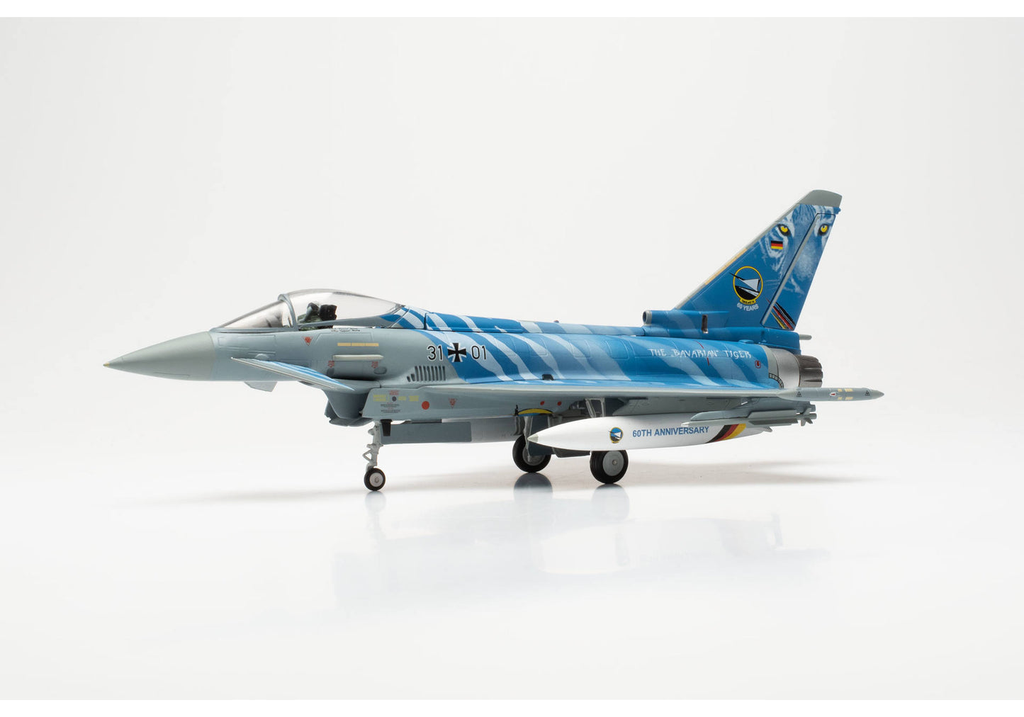 1/72 Luftwaffe Eurofighter Typhoon TaktLwG 74 "Bavarian Tigers" Nörvenich Air Base 60th Anniversary 31+01