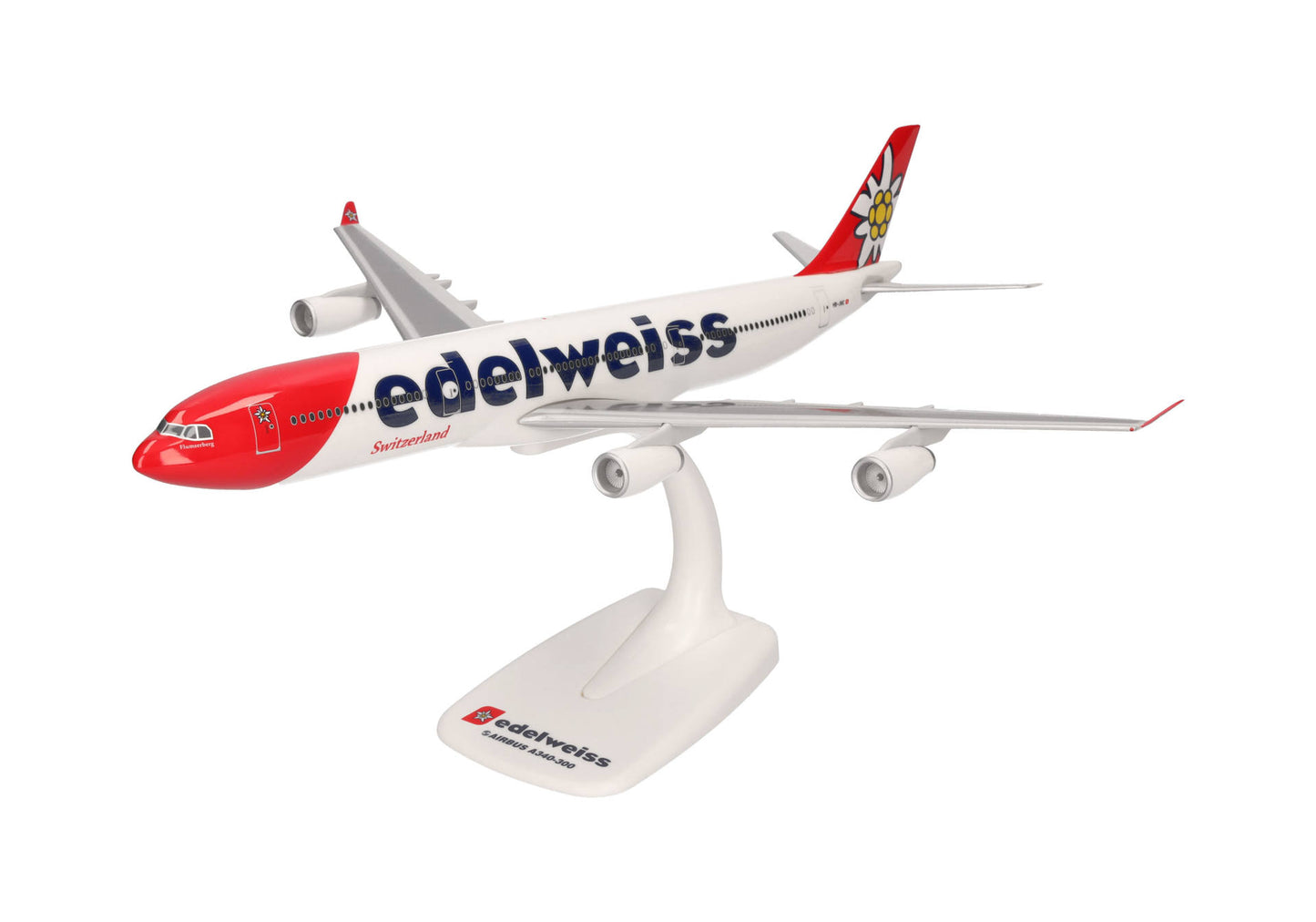 1/200 SNAP FIT Edelweiss Air Airbus A340-300 HB-JMC "Flumserberg"