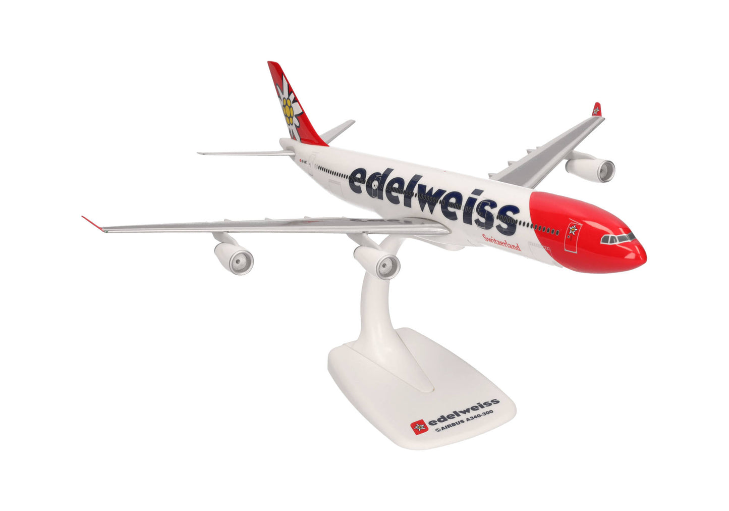 1/200 SNAP FIT Edelweiss Air Airbus A340-300 HB-JMC "Flumserberg"