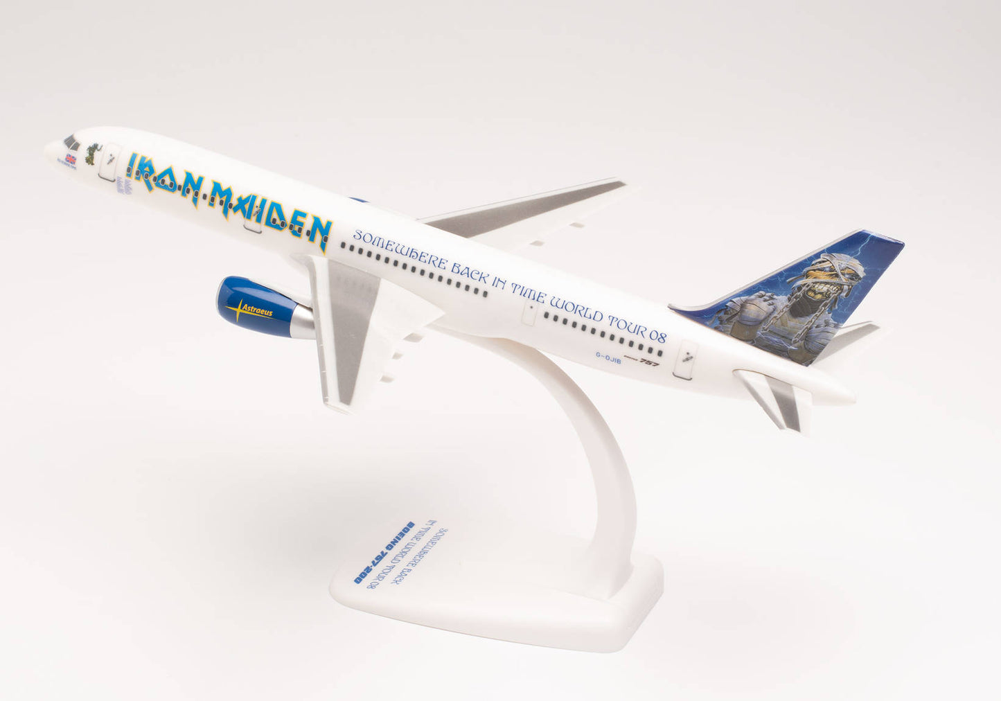 1/200 SNAP FIT Iron Maiden (Astraeus) Boeing 757-200 "Ed Force One" Somewhere Back in Time World Tour 2008 G-OJIB