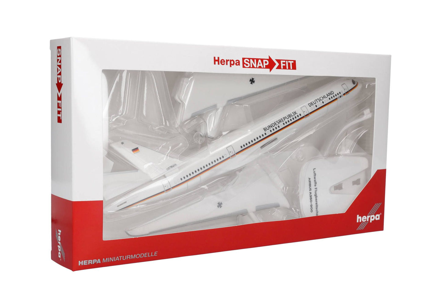1/200 SNAP FIT Luftwaffe Flugbereitschaft Airbus A350-900 10+01 "Konrad Adenauer"