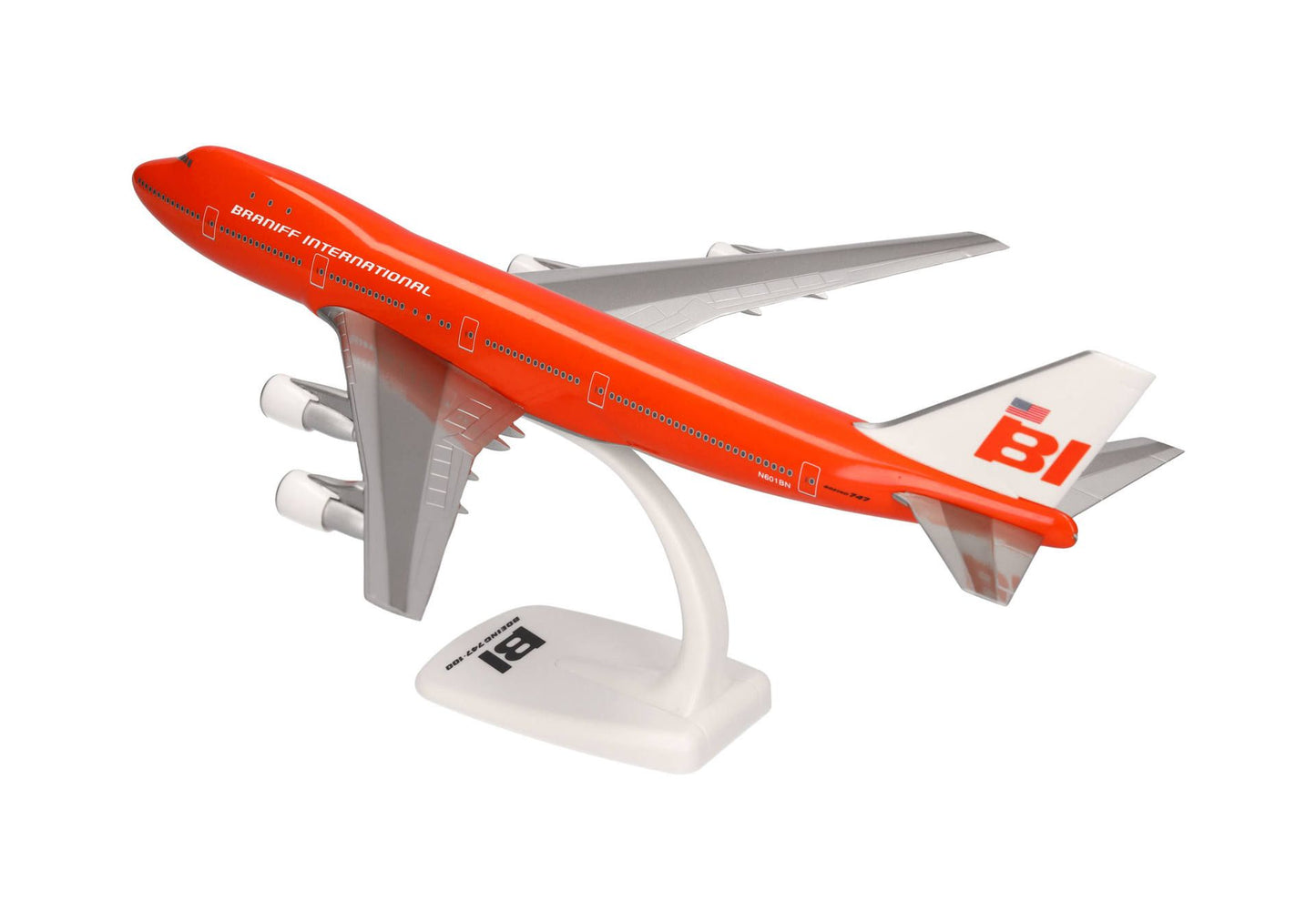1/250 SNAP FIT Braniff International Boeing 747-100 "Big Pumpkin" N601BN