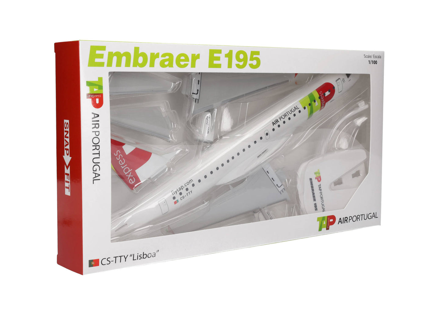 1/100 SNAP FIT TAP Express Embraer E195 CS-TTY "Lisboa"