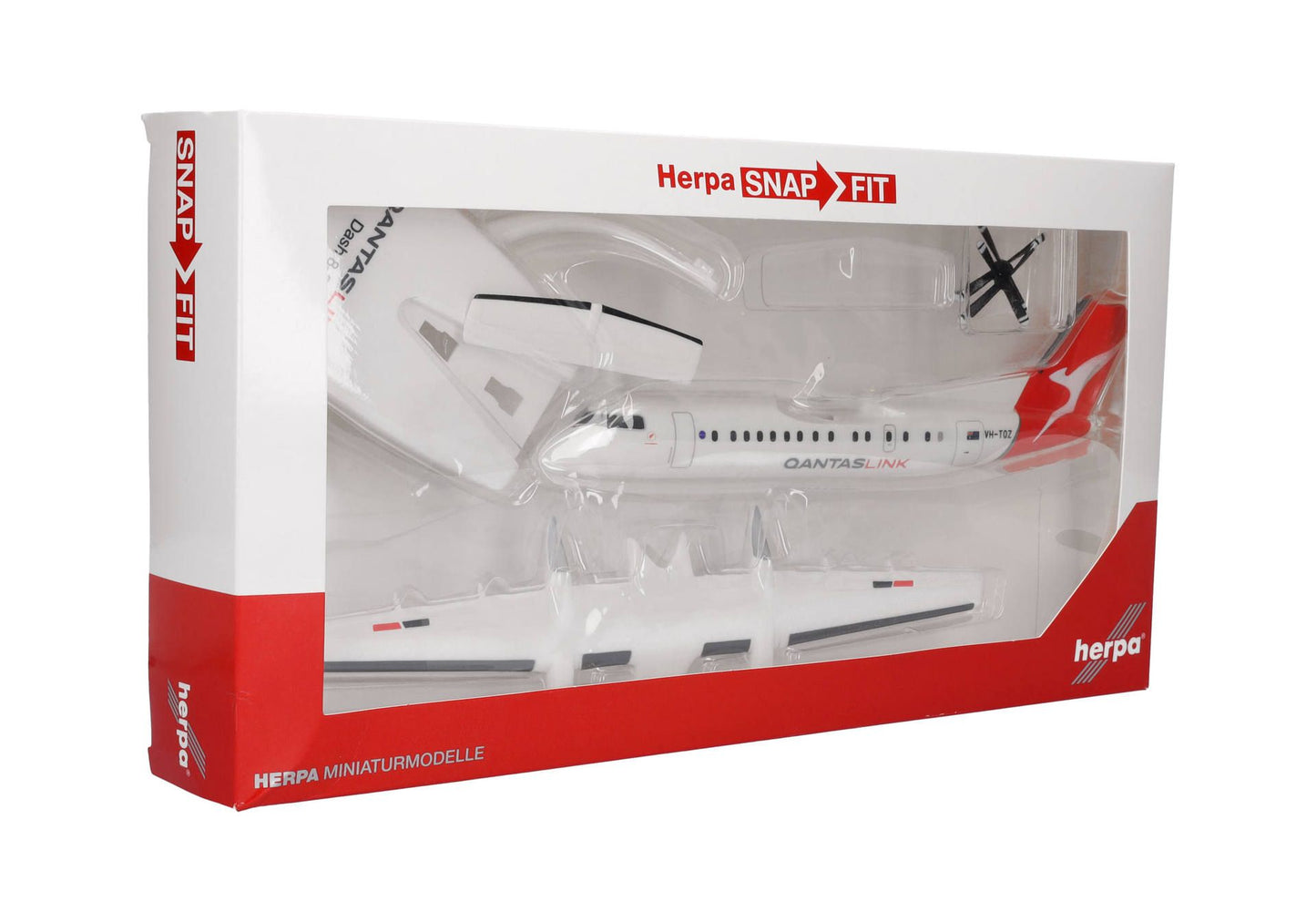 1/100 SNAP FIT Qantaslink DHC-8-300 VH-TQZ "Bundaberg"