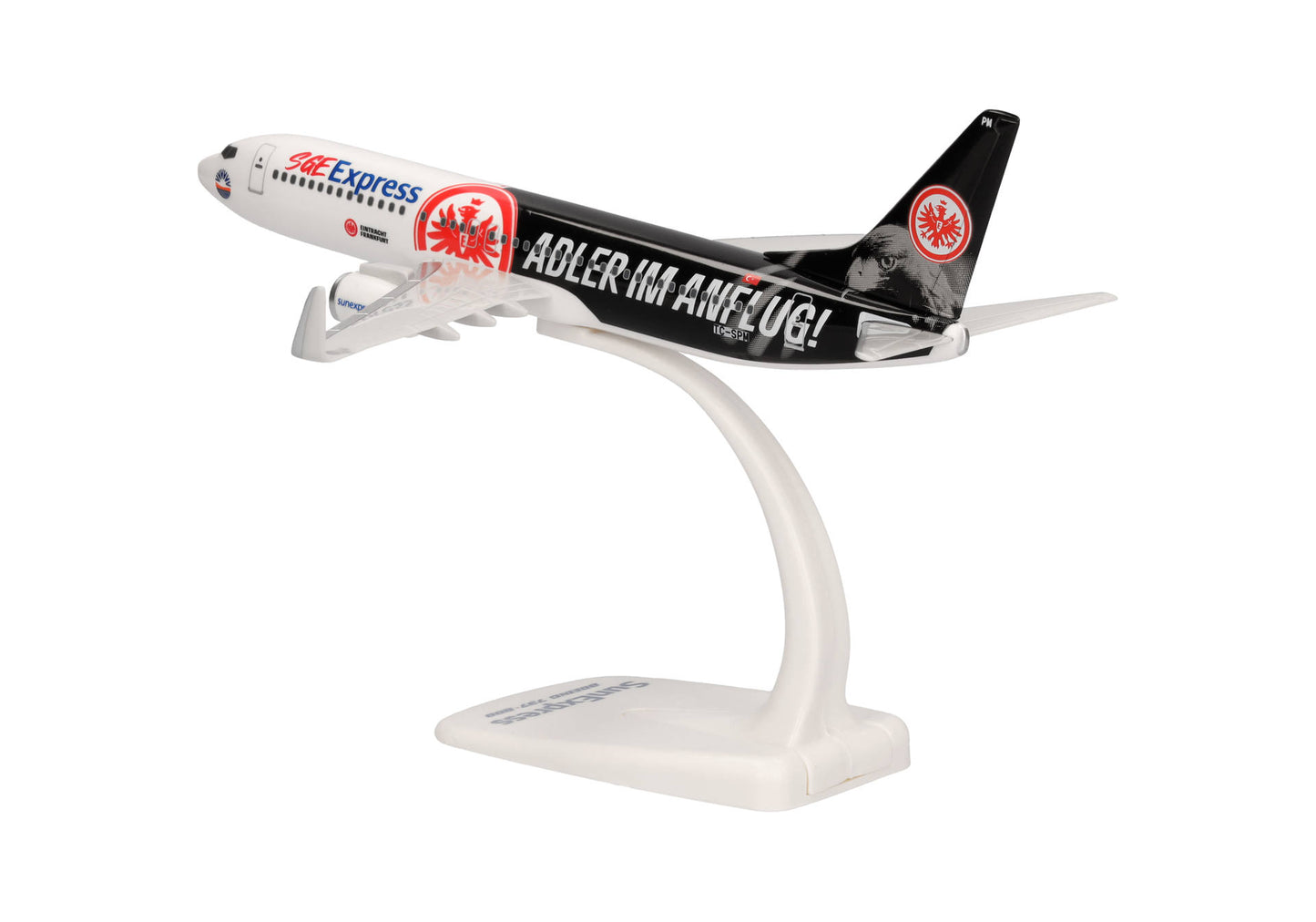 1/200 SNAP FIT Sun Express Boeing 737-800 "Eintracht Frankfurt - SGE Express" "Adler im Anflug" TC-SPM