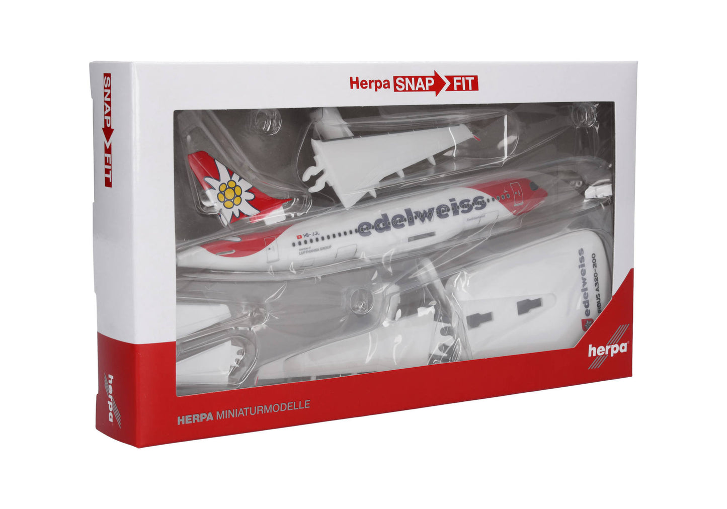 1/200 SNAP FIT Edelweiss Air Airbus A320 New Colors HB-JJL