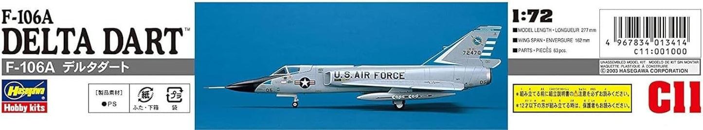1/72 F-106A DELTA DART (U.S. Air Force Interceptor)