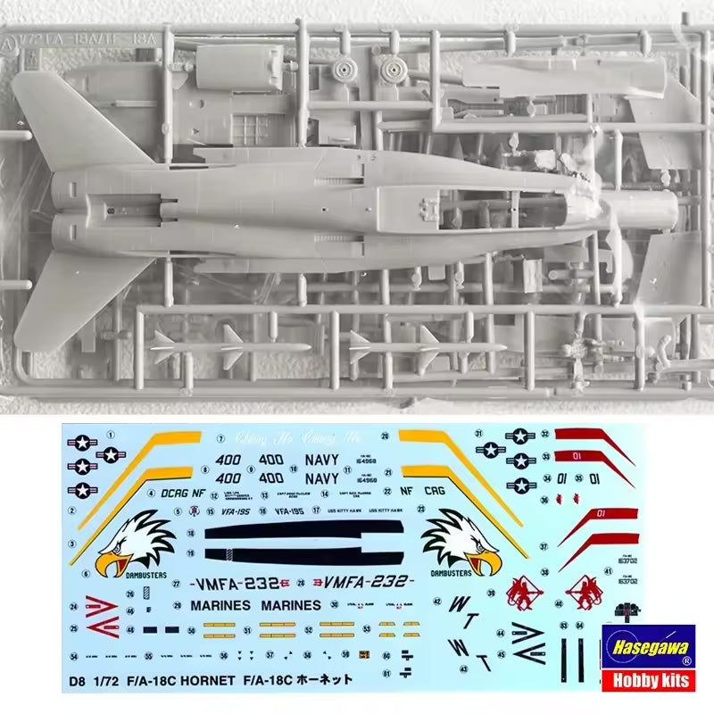 1/72 F/A-18C HORNET (U.S. Navy/M.C. Carrier-Borne Fighter/Attacker)