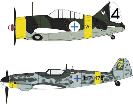 1/72 B-239 BUFFALO & Messerschmitt Bf109G-6 FINNISH AIR FORCE 2Kits [LIMITED EDITION]