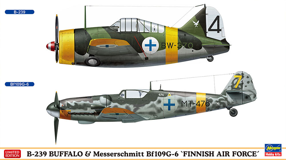 1/72 B-239 BUFFALO & Messerschmitt Bf109G-6 FINNISH AIR FORCE 2Kits [LIMITED EDITION]