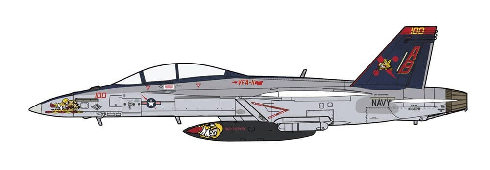 1/72 F/A-18F SUPER HORNET VFA-11 RED RIPPERS CAG 2013 [LIMITED EDITION]
