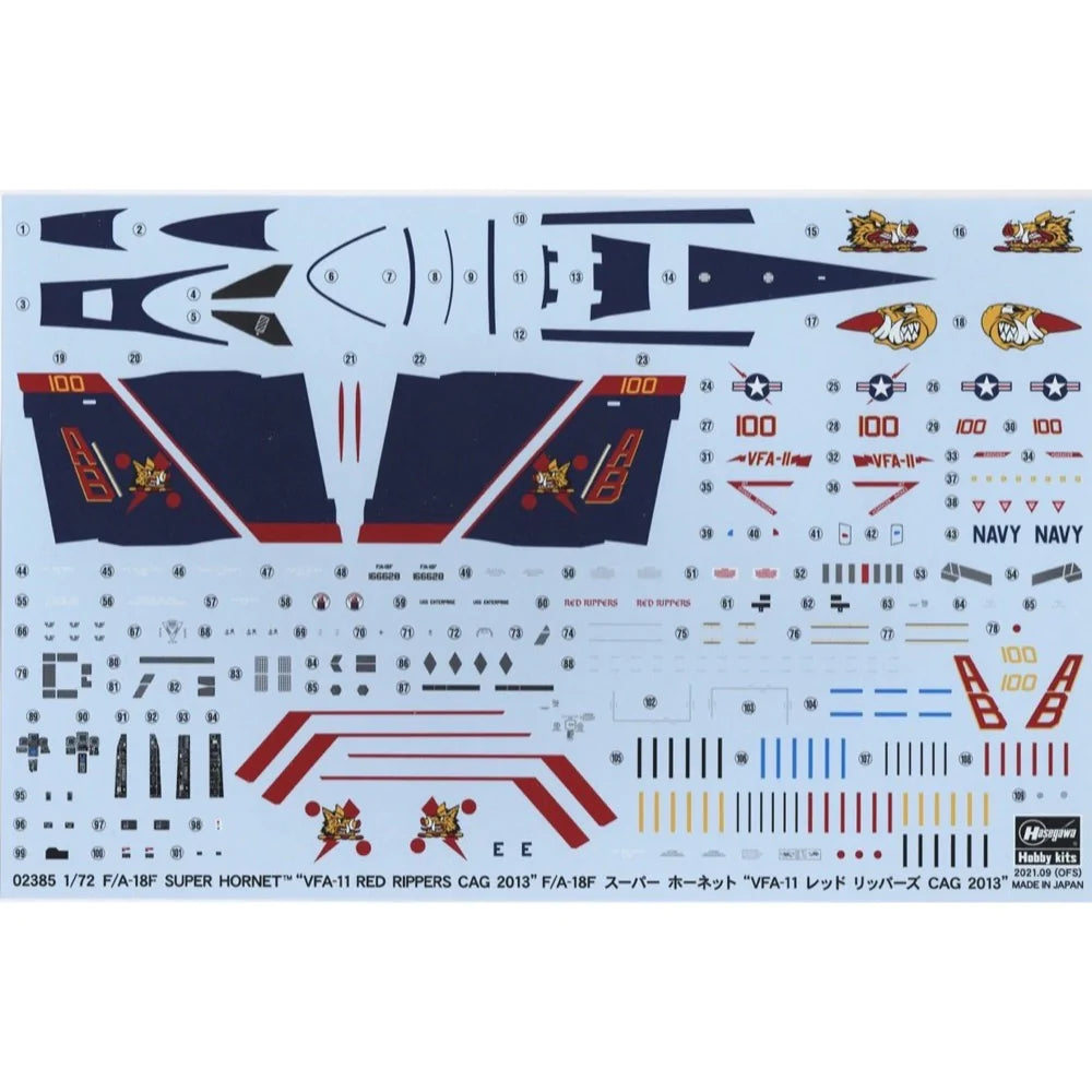 1/72 F/A-18F SUPER HORNET VFA-11 RED RIPPERS CAG 2013 [LIMITED EDITION]