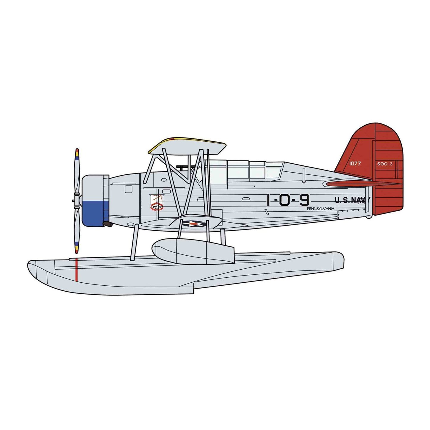 1/72 SOC-3 SEAGULL SEAPLANE Battleship USS PENNSYLVANIA 2Kits [LIMITED EDITION] [LIMITED EDITION]