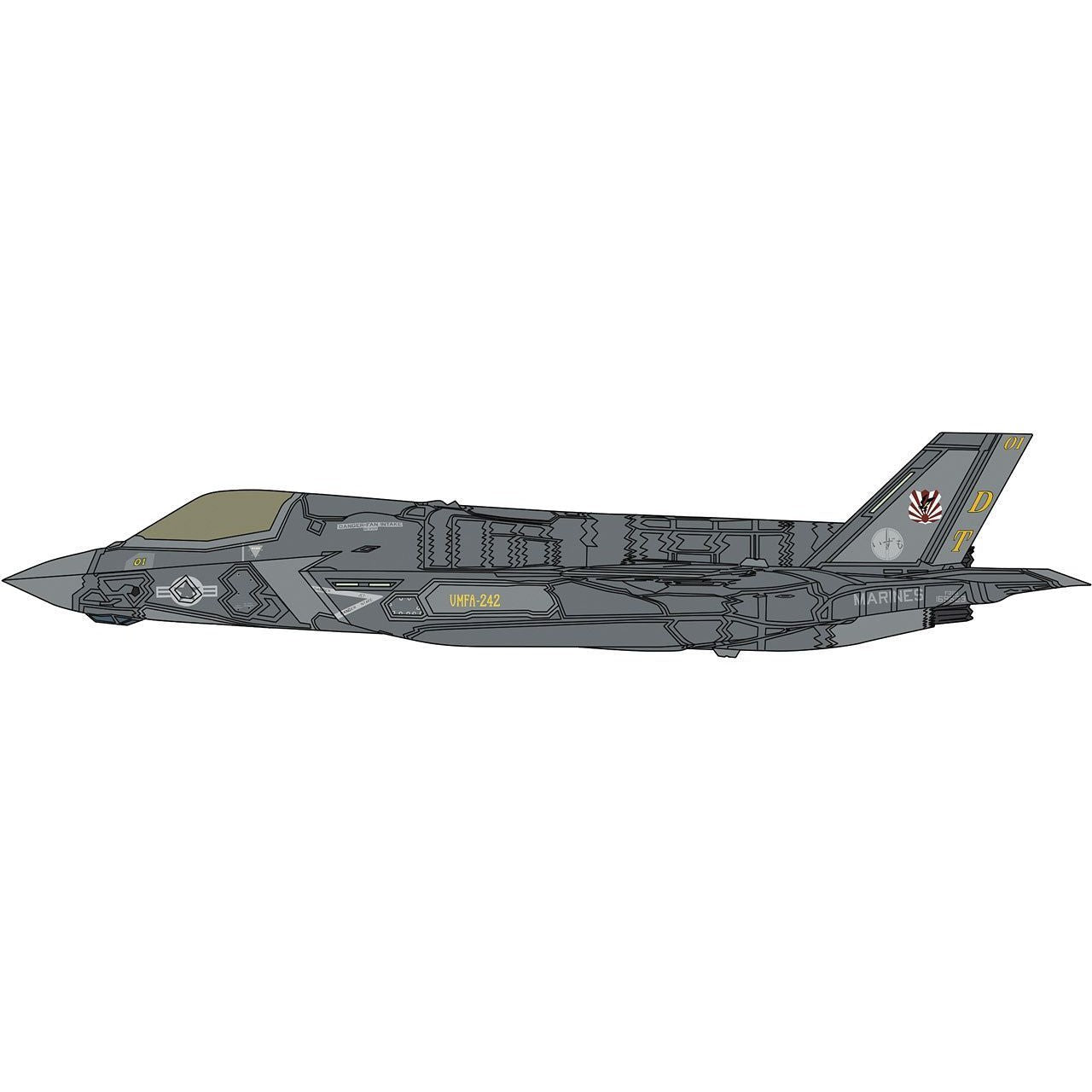 1/72 F-35 LIGHTNING II (B Version) U.S.M.C. VMFA-242 Test of Taking Off and Landing on IZUMO [LIMITED EDITION]