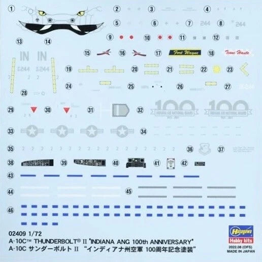 1/72 A-10C THUNDERBOLT II INDIANA ANG 100th ANNIVERSARY [LIMITED EDITION]