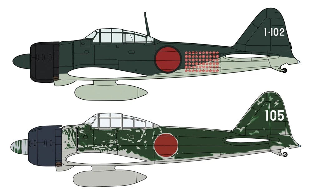1/72 Mitsubishi A6M2b/A6M3 ZERO FIGHTER TYPE 21/22 RABAUL ACE SET 2Kits [LIMITED EDITION]