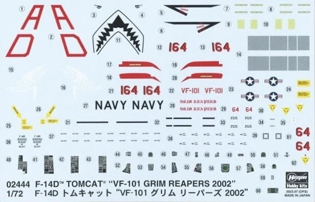 1/72 F-14D TOMCAT VF-101 GRIM REAPERS 2002 [LIMITED EDITION]