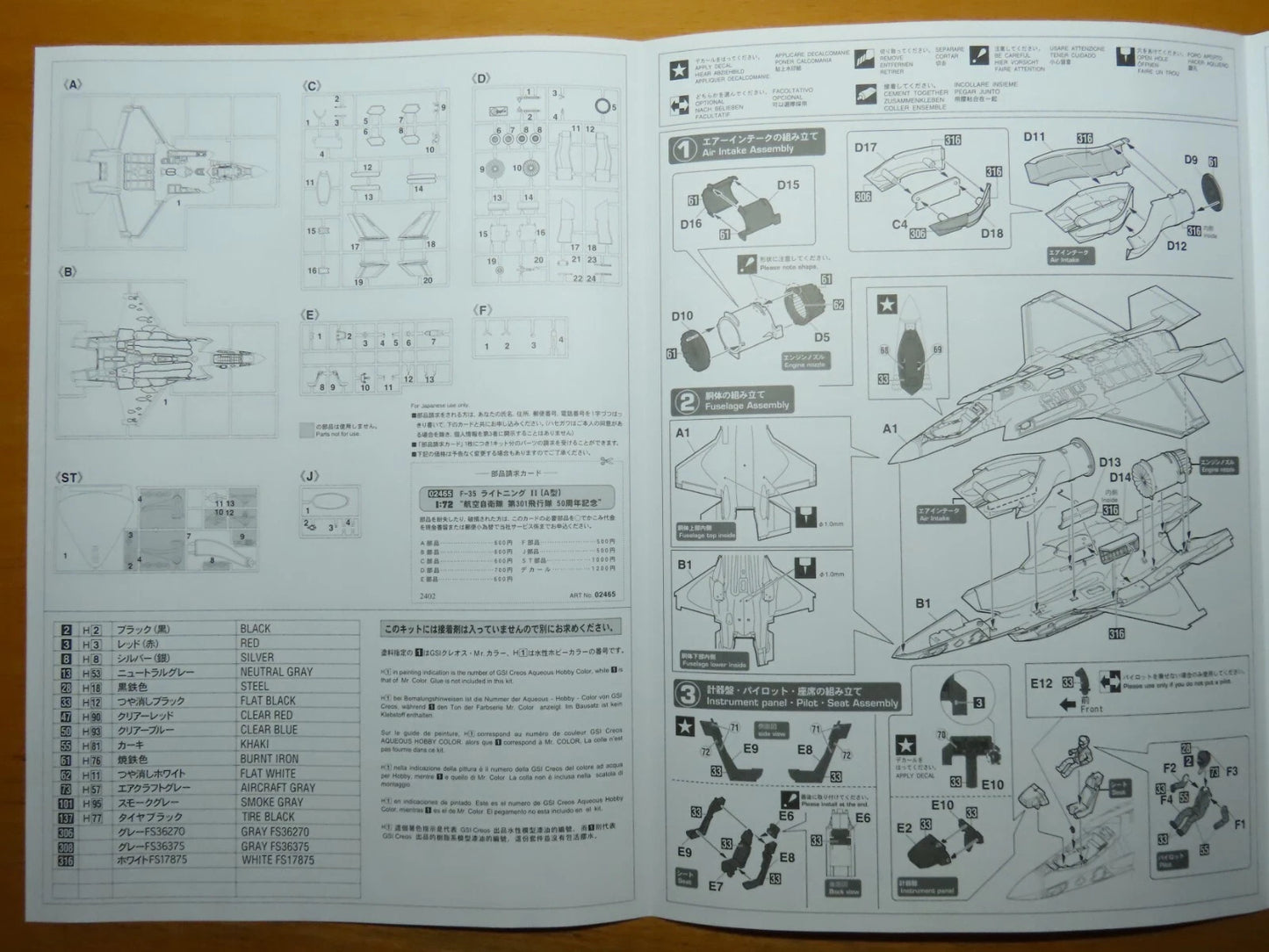 1/72 F-35Â® LIGHTNING II (A Version) J.A.S.D.F. 301SQ 50th ANNIVERSARY [LIMITED EDITION]