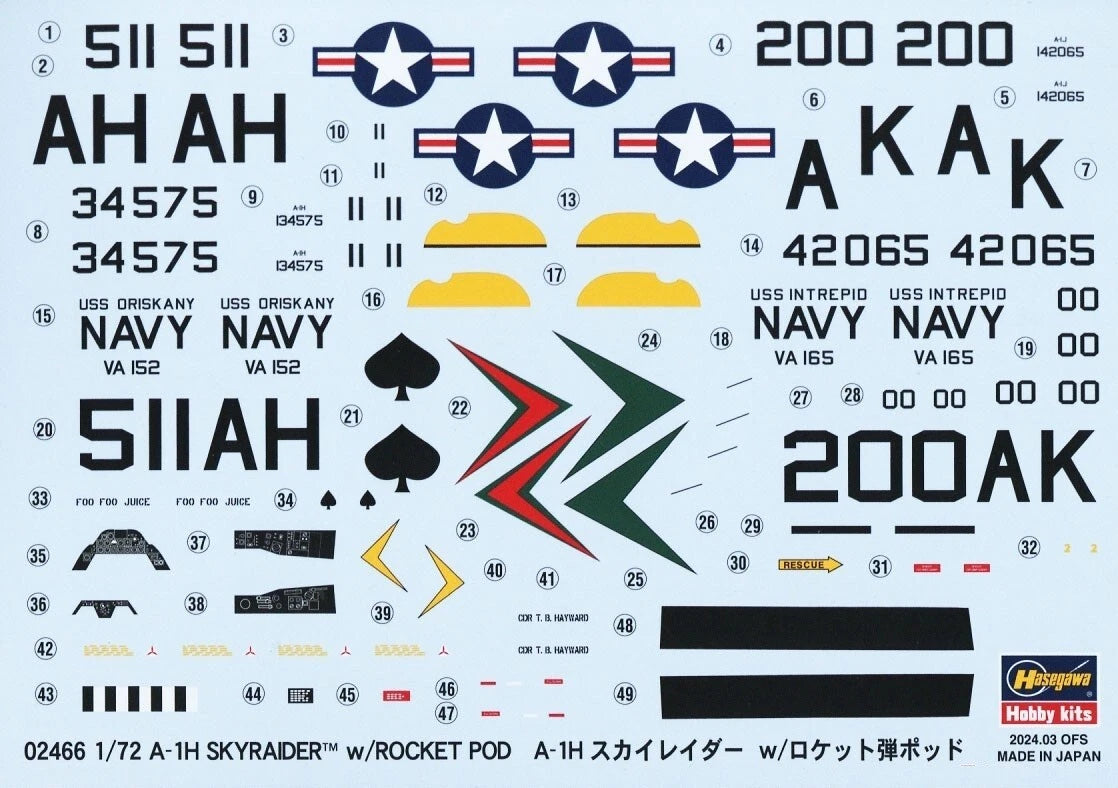 1/72 A-1H SKYRADER with ROCKET POD [LIMITED EDITION]