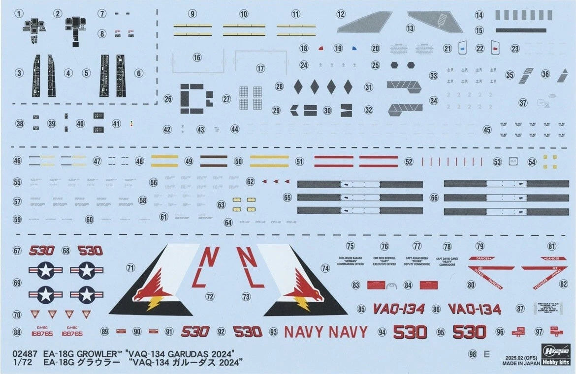 1/72 EA-18G GROWLER VAQ-134 GARUDAS 2024  [LIMITED EDITION]