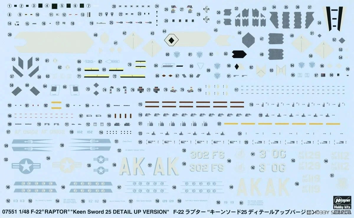 1/48 F-22 RAPTOR Keen Sword 25 DETAIL UP VERSION [LIMITED EDITION]