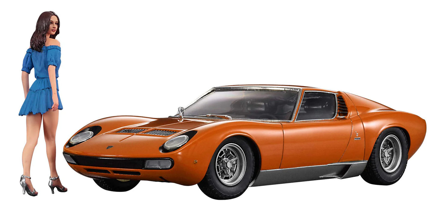 1/24 LAMBORGHINI MIURA P400 SV with ITALIAN GIRL'S FIGURE [LIMITED EDITION]