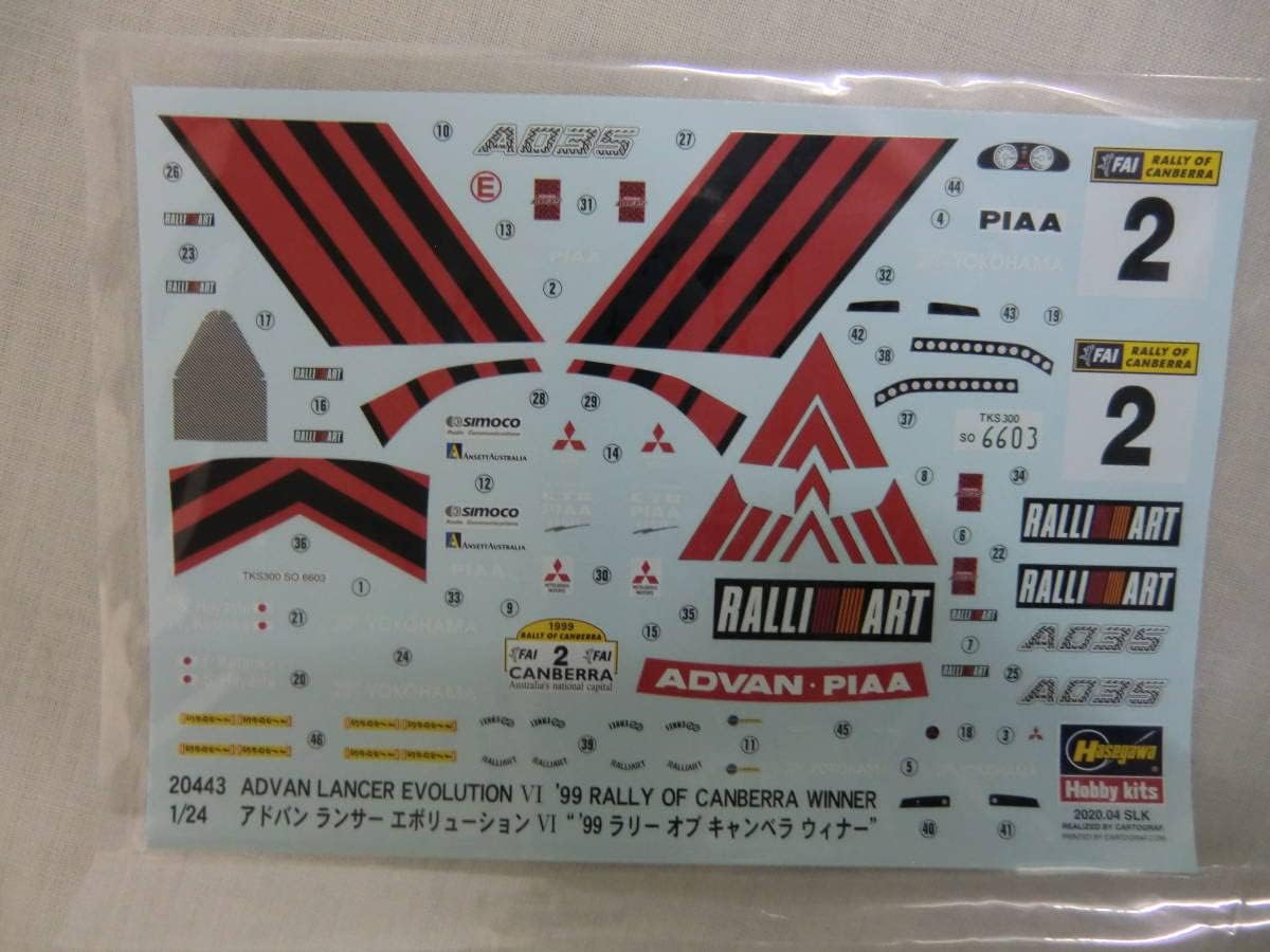 1/24 ADVAN LANCER Evolution VI '99 RALLY OF CANBERRA WINNER [LIMITED EDITION]