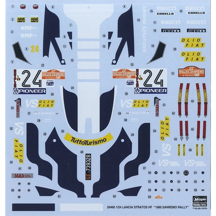 1/24 LANCIA STRATOS HF 1980 SANREMO RALLY [LIMITED EDITION]