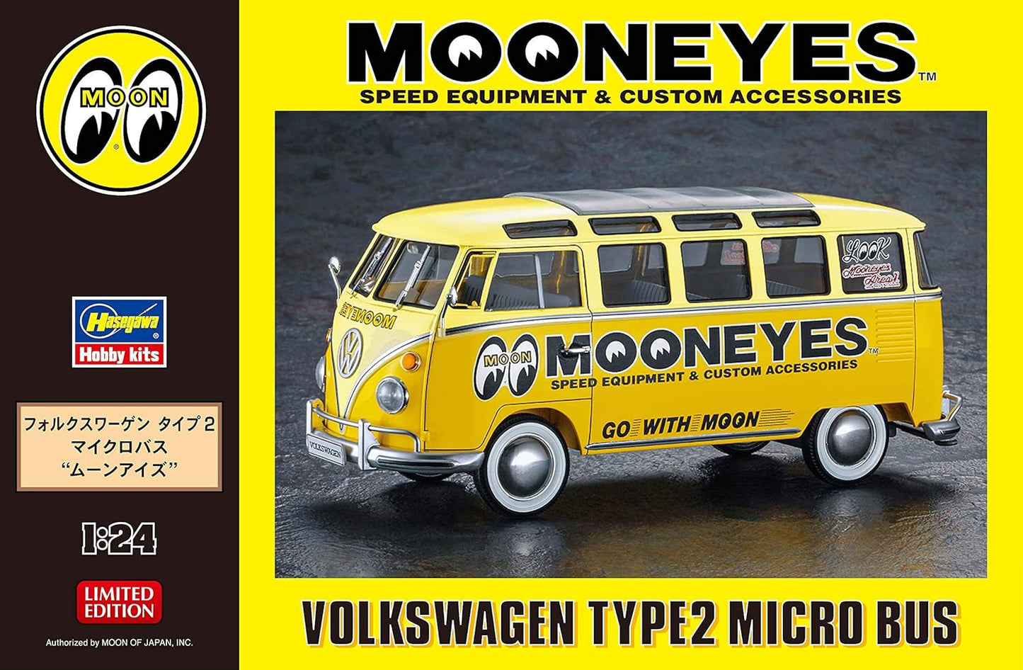 1/24 VOLKSWAGEN TYPE 2 MICRO BUS MOONEYES SPEED EQUIPMENT & CUSTOM ACCESSORIES [LIMITED EDITION]