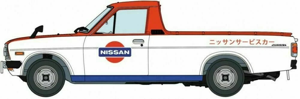 1/24 DATSUN SUNNY TRUCK LONG BODY DELUXE NISSAN SERVICE CAR [LIMITED EDITION]