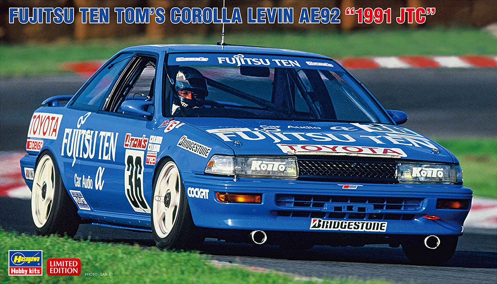 1/24 FUJITSU TEN TOM'S COROLLA LEVIN AE92 1991 JTC [LIMITED EDITION]