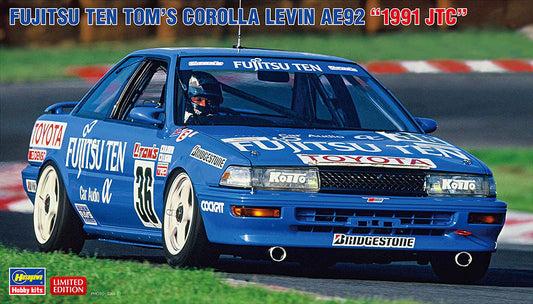 1/24 FUJITSU TEN TOM'S COROLLA LEVIN AE92 1991 JTC [LIMITED EDITION]