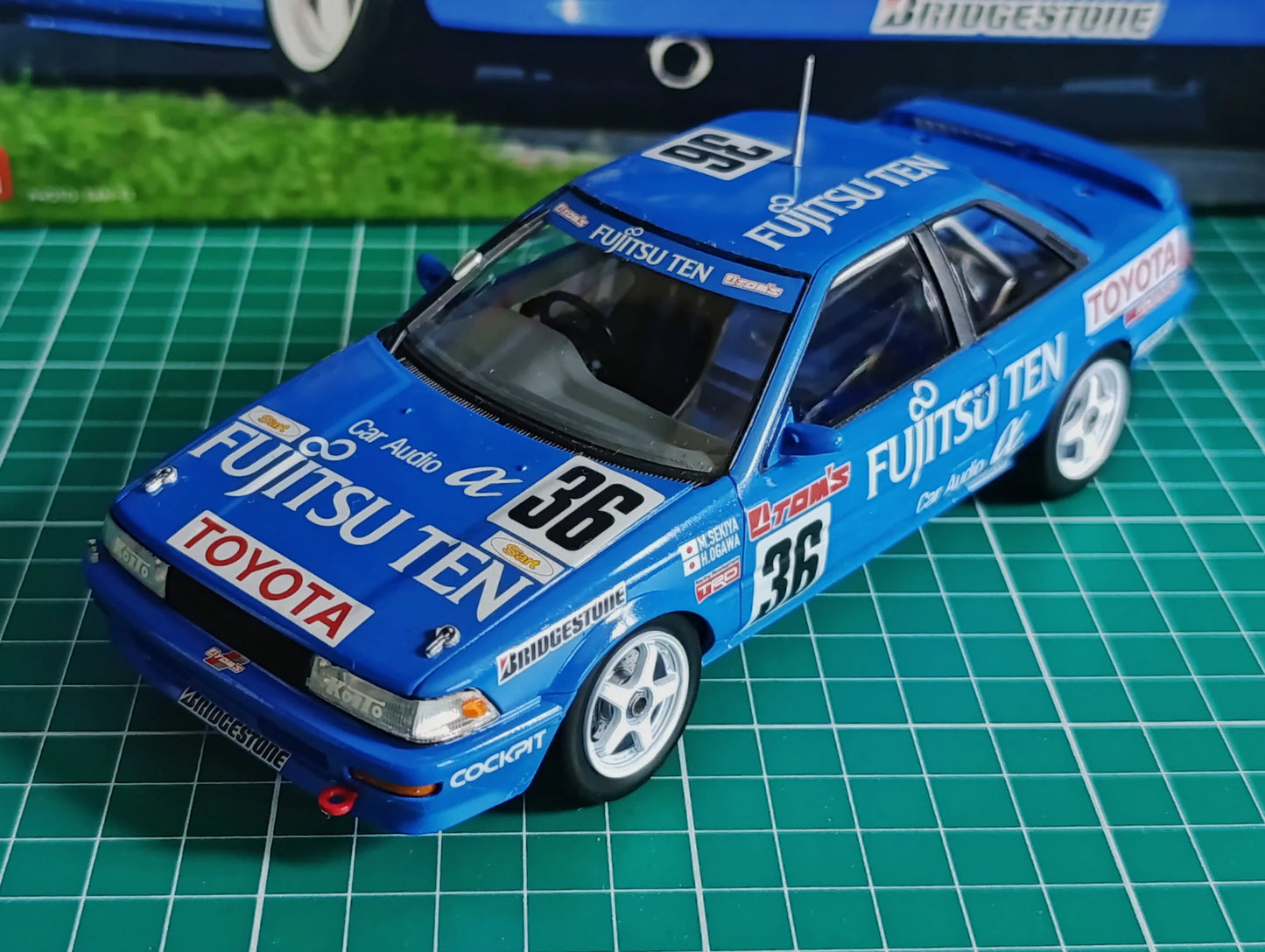 1/24 FUJITSU TEN TOM'S COROLLA LEVIN AE92 1991 JTC [LIMITED EDITION]