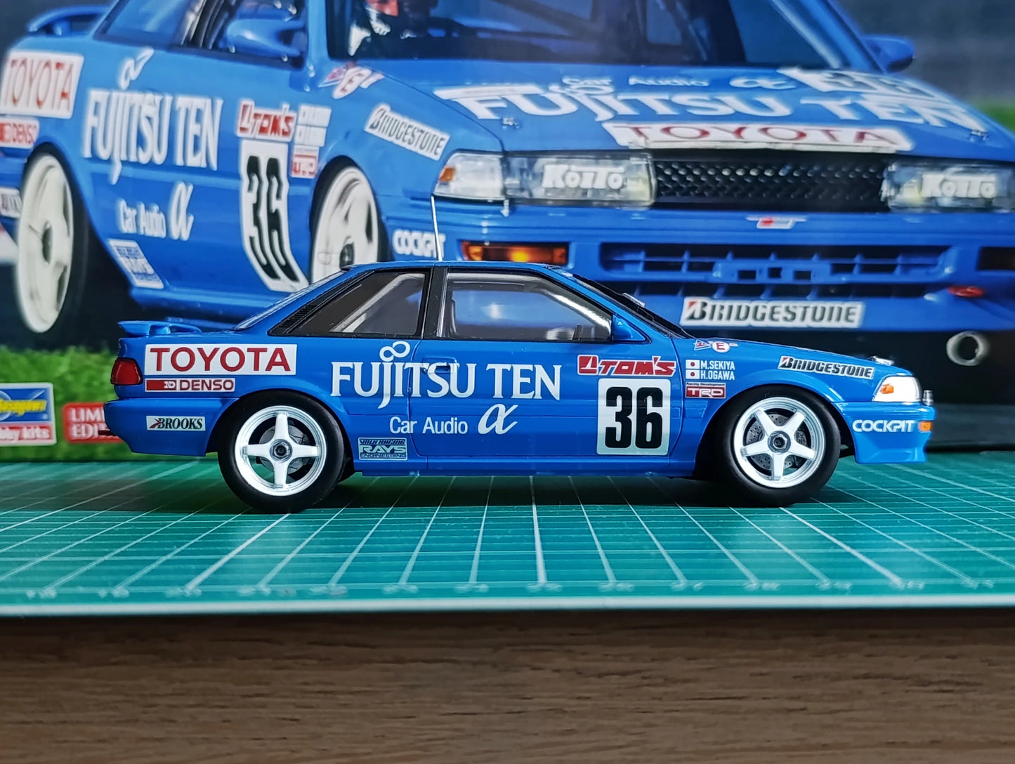 1/24 FUJITSU TEN TOM'S COROLLA LEVIN AE92 1991 JTC [LIMITED EDITION]