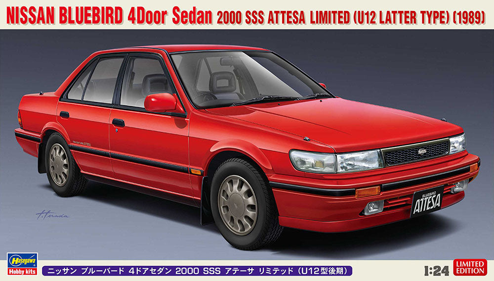 1/24 NISSAN BLUEBIRD 4Door Sedan 2000 SSS ATTESA LIMITED (U12 LATTER TYPE) 1989 [LIMITED EDITION]