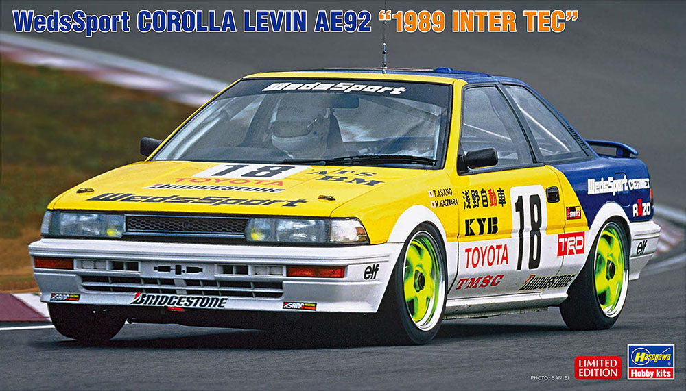 1/24 WedsSport COROLLA LEVIN AE92 1989 INTER TEC [LIMITED EDITION]