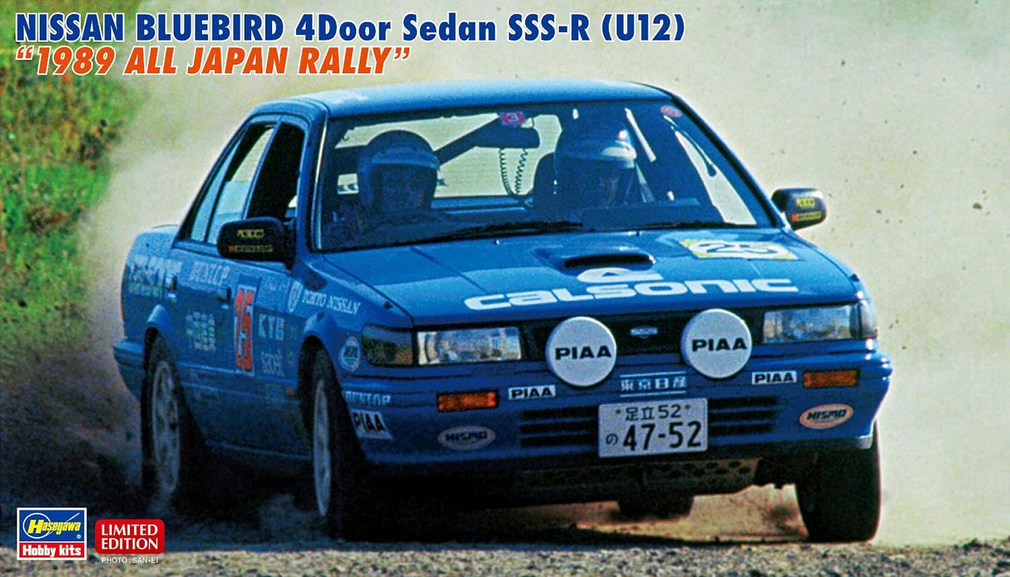 1/24 NISSAN BLUEBIRD 4Door Sedan SSS-R (U12) 1989 ALL JAPAN RALLY [LIMITED EDITION]