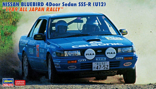 1/24 NISSAN BLUEBIRD 4Door Sedan SSS-R (U12) 1989 ALL JAPAN RALLY [LIMITED EDITION]