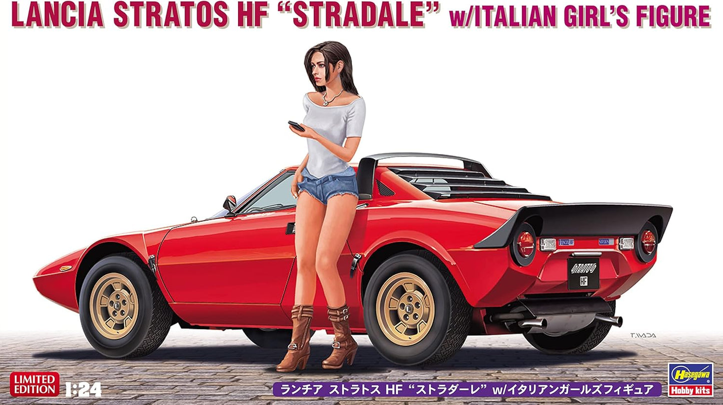 1/24 LANCIA STRATOS HF STRADALE with ITALIAN GIRL'S FIGURE [LIMITED EDITION]