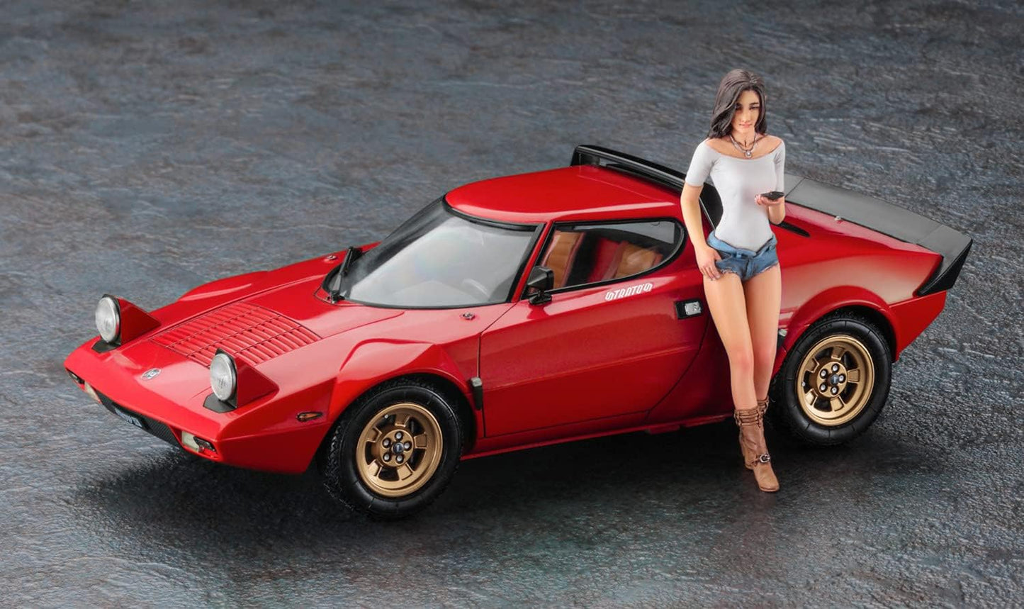 1/24 LANCIA STRATOS HF STRADALE with ITALIAN GIRL'S FIGURE [LIMITED EDITION]