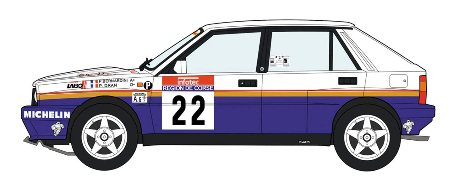1/24 LANCIA DELTA HF integrale 16v 1990 TOUR DE CORSE RALLY [LIMITED EDITION]
