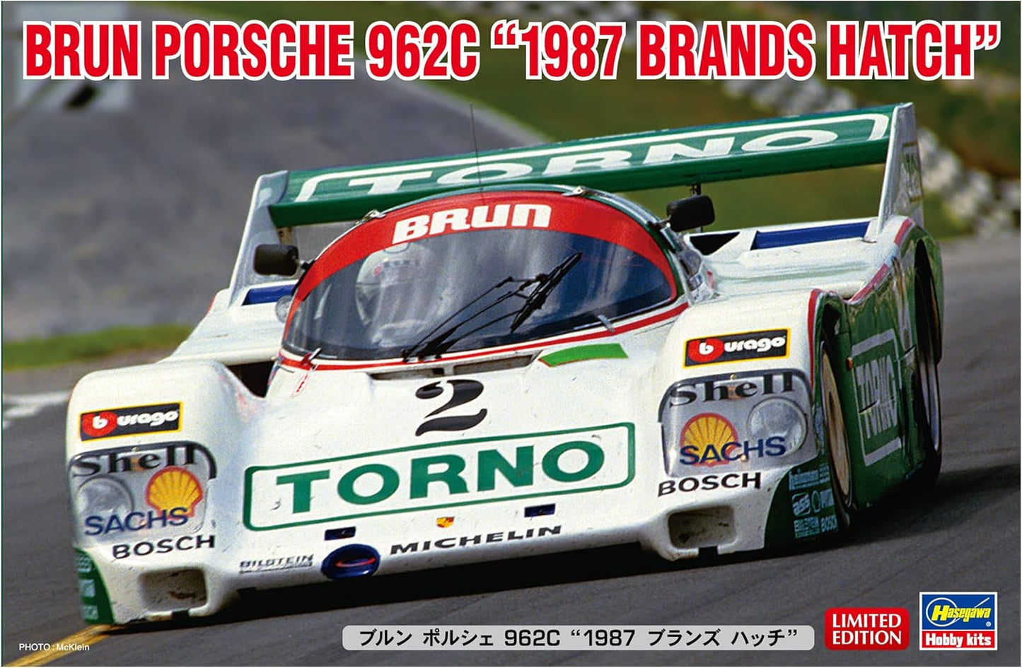 1/24 BRUN PORSCHE 962C 1987 BRANDS HATCH [LIMITED EDITION]