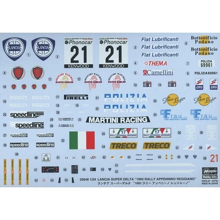 1/24 LANCIA SUPER DELTA 1993 RALLY APPENNINO REGGIANO [LIMITED EDITION]